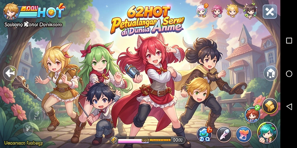 Tampilan gameplay 62HOT yang seru dan menarik.