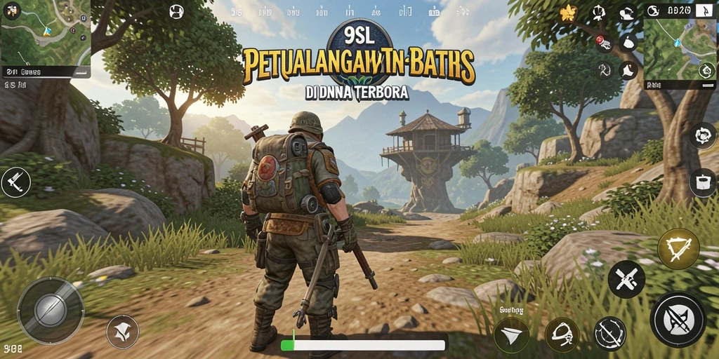 Screenshot gameplay 9SL yang menampilkan eksplorasi dunia terbuka.