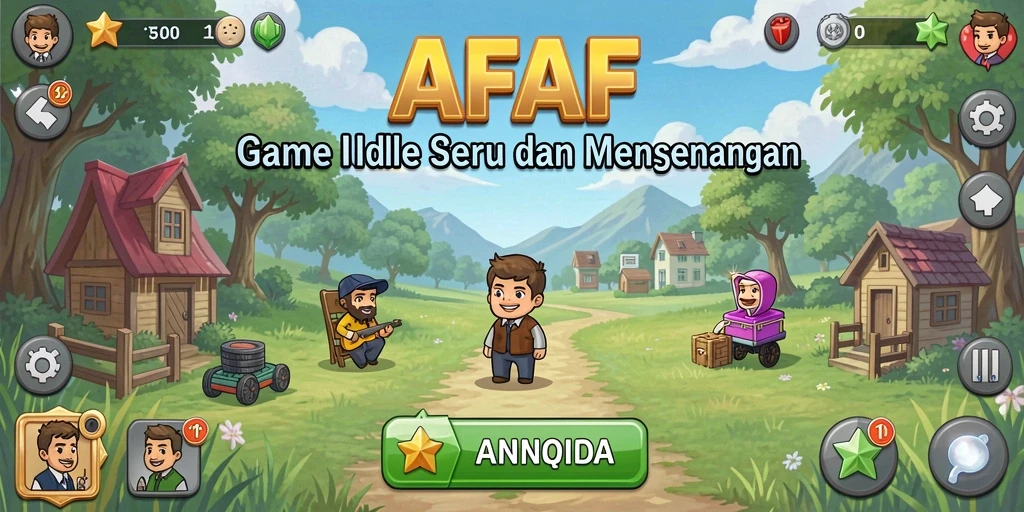 Screenshot menunjukkan karakter aktif dalam gameplay Idle yang dinamika.