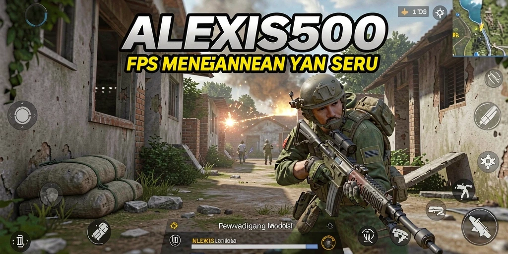 Tangkapan layar gameplay ALEXIS500 yang mendebarkan.