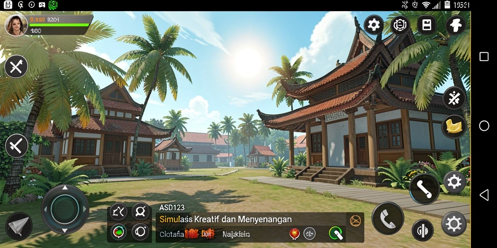 Screenshot gameplay menunjukkan pengalaman simulasi yang sangat interaktif dan menyenangkan.