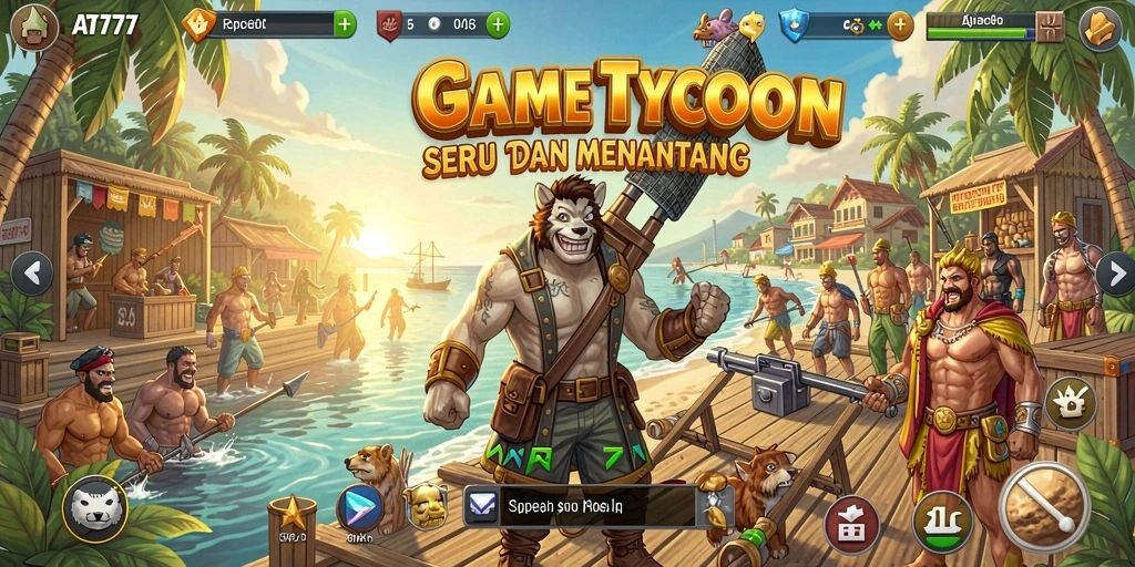 Tampilan gameplay AT777 dengan elemen Tycoon yang menarik.
