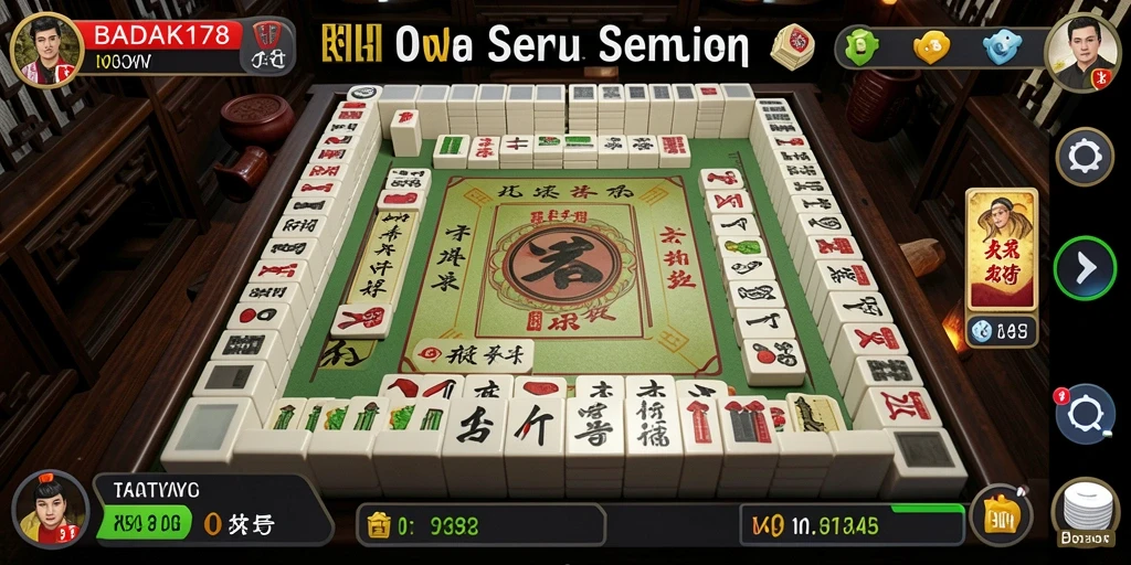 Gameplay Mahjong yang seru dan menantang di BADAK178.