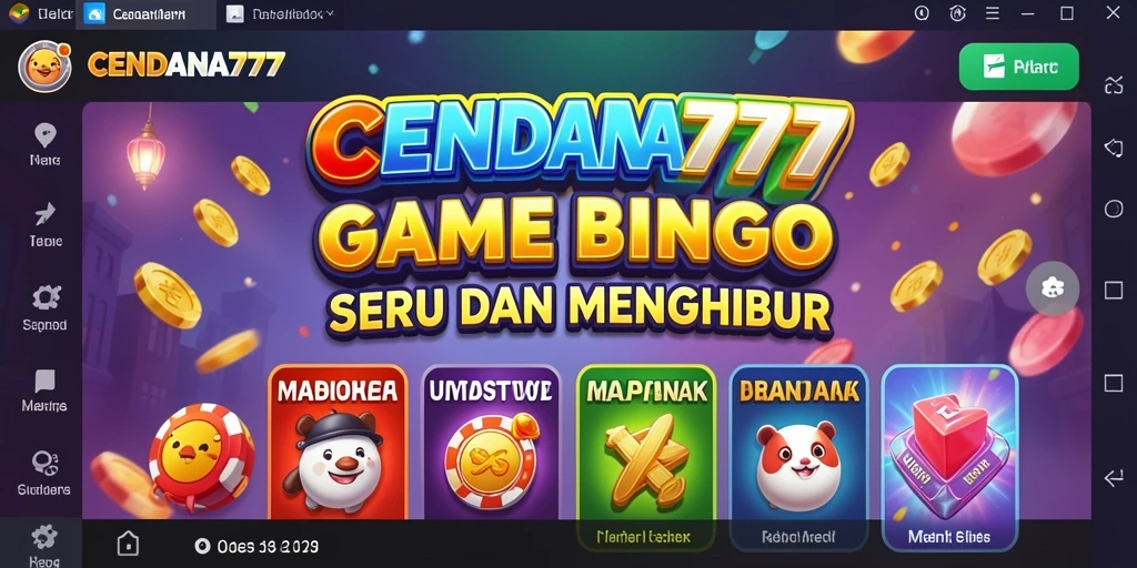 Tampilan gameplay seru di CENDANA777 yang menghadirkan Bingo.