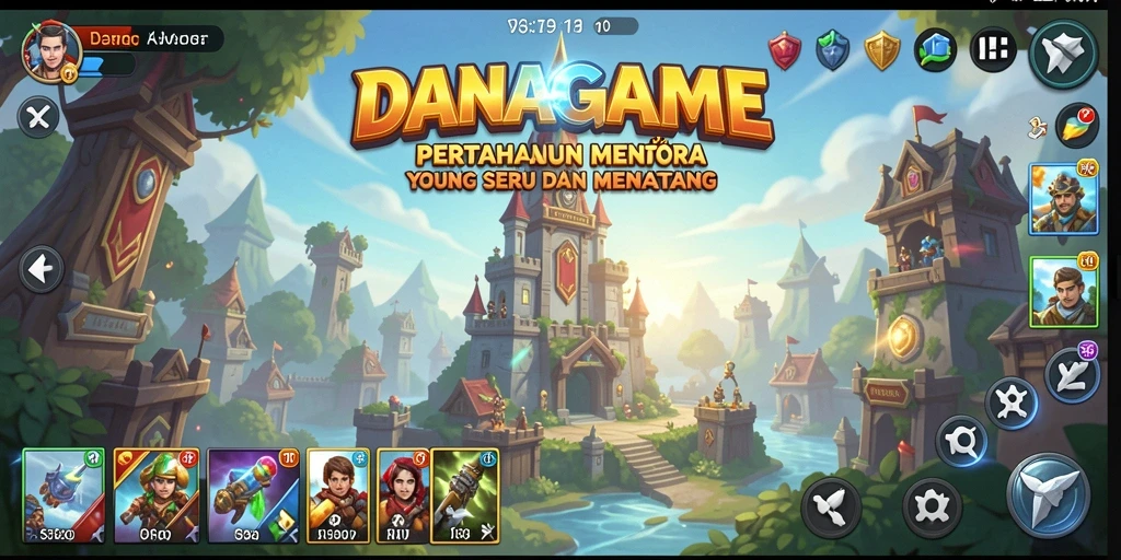 Tangkapan layar gameplay <strong>DANAGAME</strong> yang menunjukkan keseruan Tower Defense.