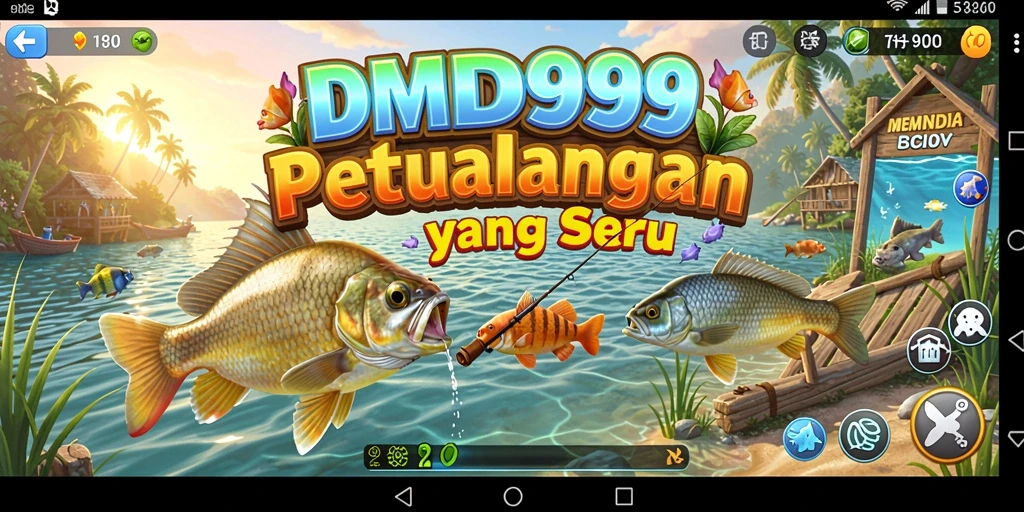 Tampilan gameplay DMD999 yang menarik dengan pengalaman memancing yang mendalam.