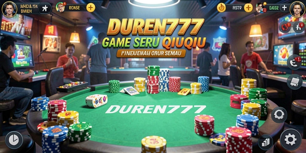 Tampilan gameplay QiuQiu yang menarik di DUREN777.