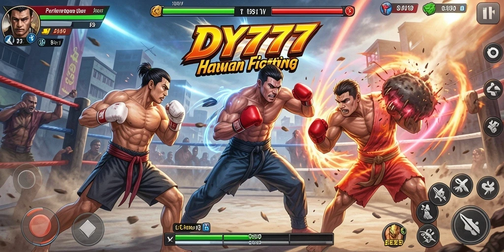 Tampilan gameplay seru di DY777 dengan aksi Fighting yang mendebarkan.