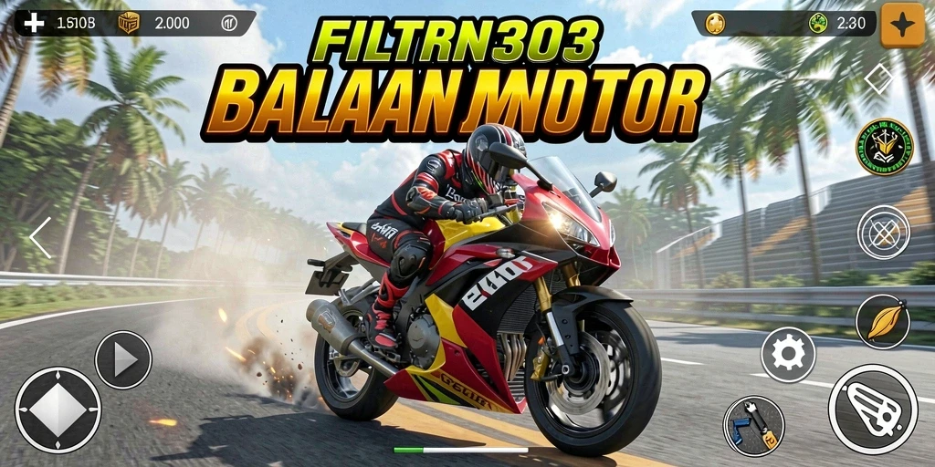 Gameplay mendebarkan dengan balapan motor yang seru dan grafis menakjubkan.