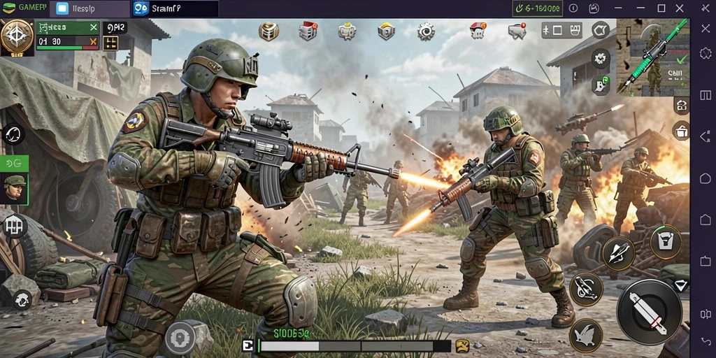Tampilan gameplay GAMERP dengan strategi taktis yang mendebarkan.