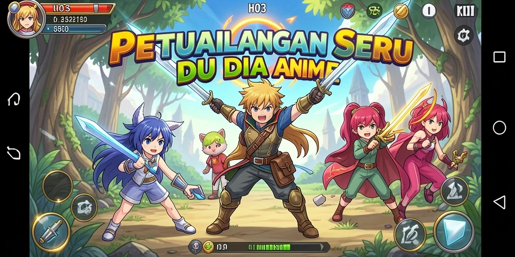 Gameplay menarik dengan karakter anime yang beragam dan pertarungan seru.