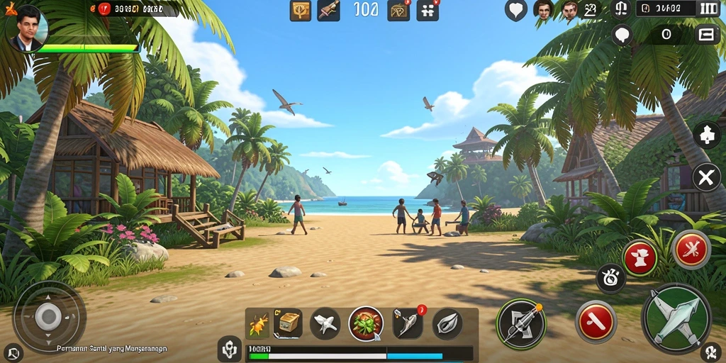 Tampilan gameplay menarik dan penuh warna di HO3.