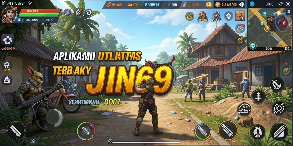 Screenshot utama JIN69 menampilkan antarmuka aplikasi bertipe Utility.