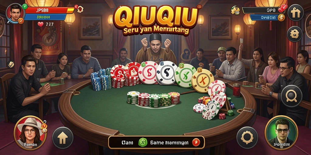 Screenshot utama JPS88 menampilkan gameplay QiuQiu yang menarik.