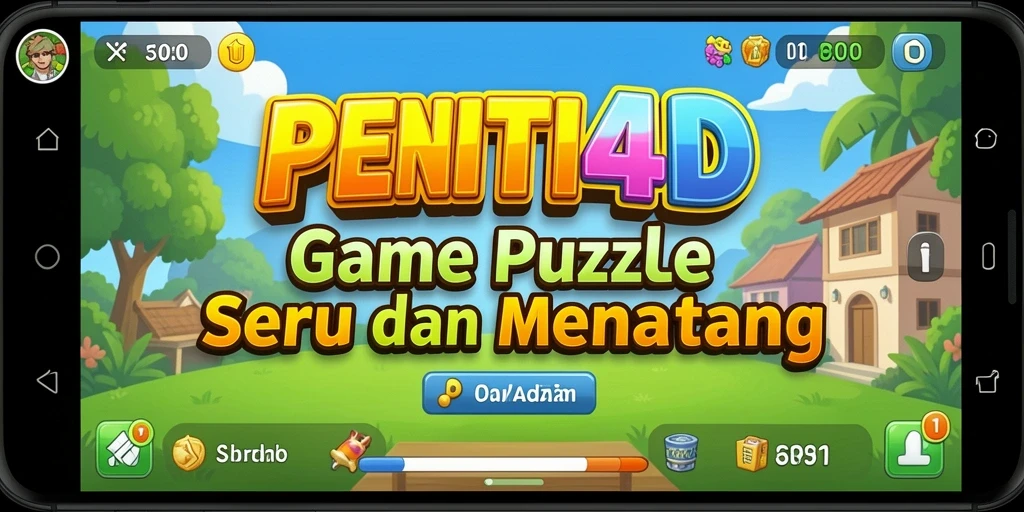 Tampilan gameplay seru dari PENITI4D dengan berbagai tantangan puzzle.