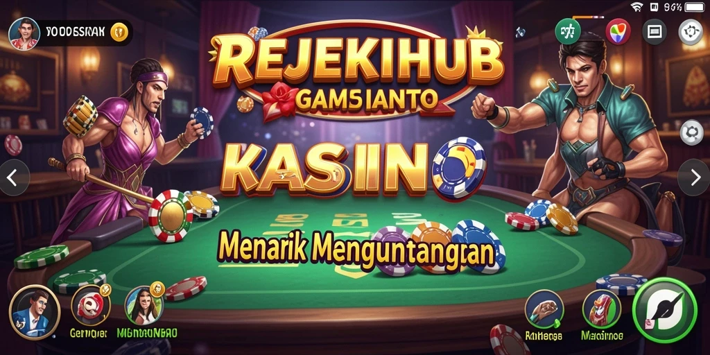 Screenshot gameplay Kasino REJEKIHUB dengan grafis memukau.