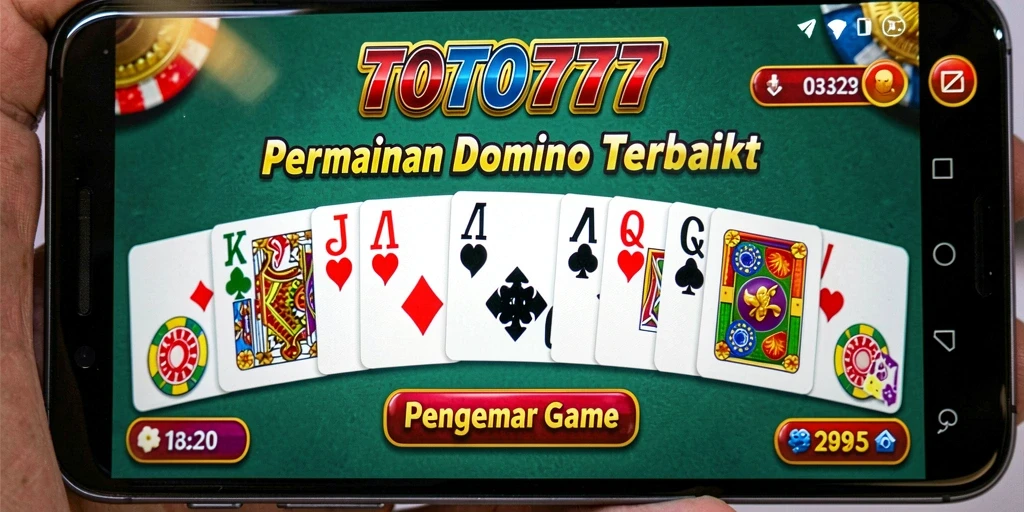 Tampilan gameplay mendebarkan dalam permainan Domino TOTO777.