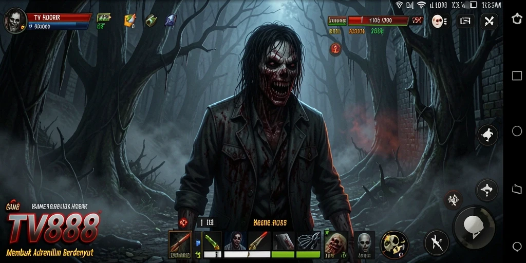 Tangkapan layar dari gameplay TV888 yang menegangkan dan mencekam.