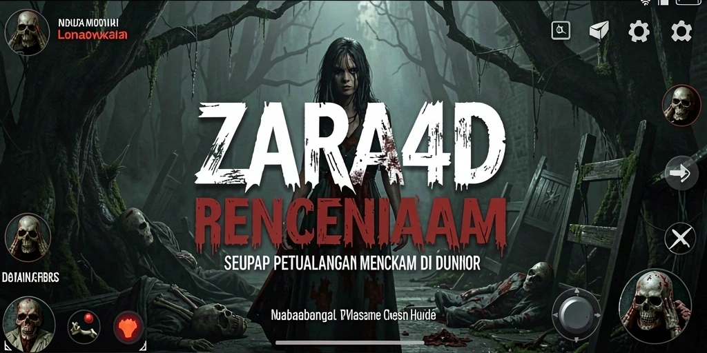 Screenshot gameplay ZARA4D dengan suasana menyeramkan yang mengancam.