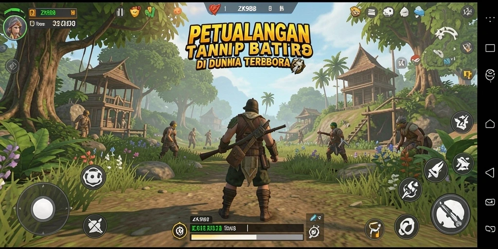 Gameplay mendalam di dunia terbuka ZK988 yang memukau.